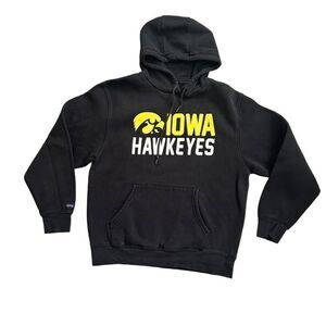 Iowa Hawkeyes Hoodie Unisex Large Vintage Jansport Black Outback Bowl Collegiate